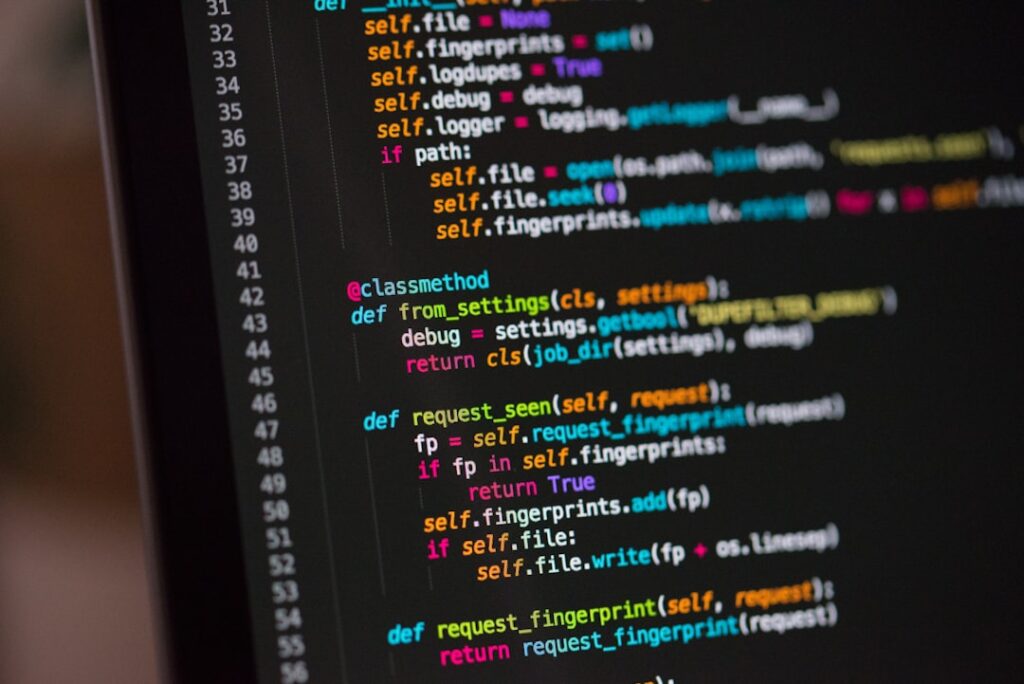llm trading signals — a computer screen with a bunch of code on it