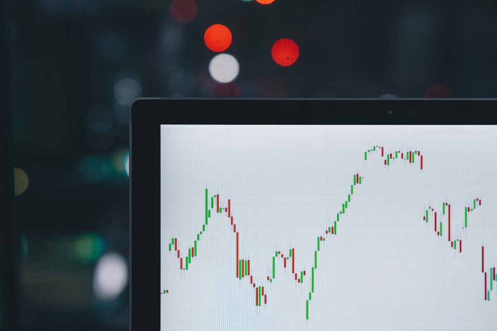 funding rate — selective focus photography of graph