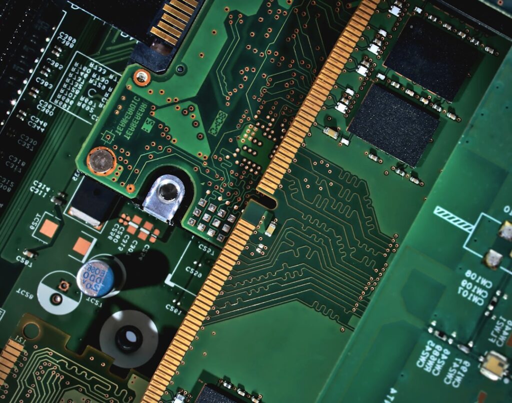 kv cache — A close up of a computer mother board