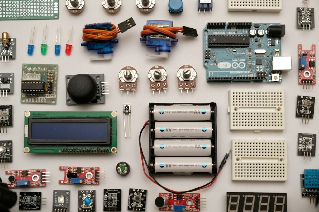 pgvector — flat lay photography of circuit board